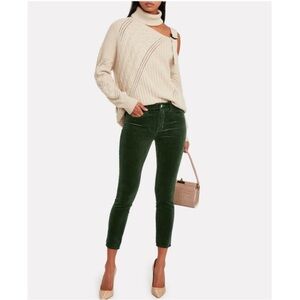 L’Agence Jeans Margot High Rise Velvet Skinny Jeans